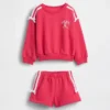 Set felpa e pantaloncini con fiocco Vintagesoft per Neonato & Bebè