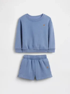 Set felpa e pantaloncini Vintagesoft per Neonato & Bebè