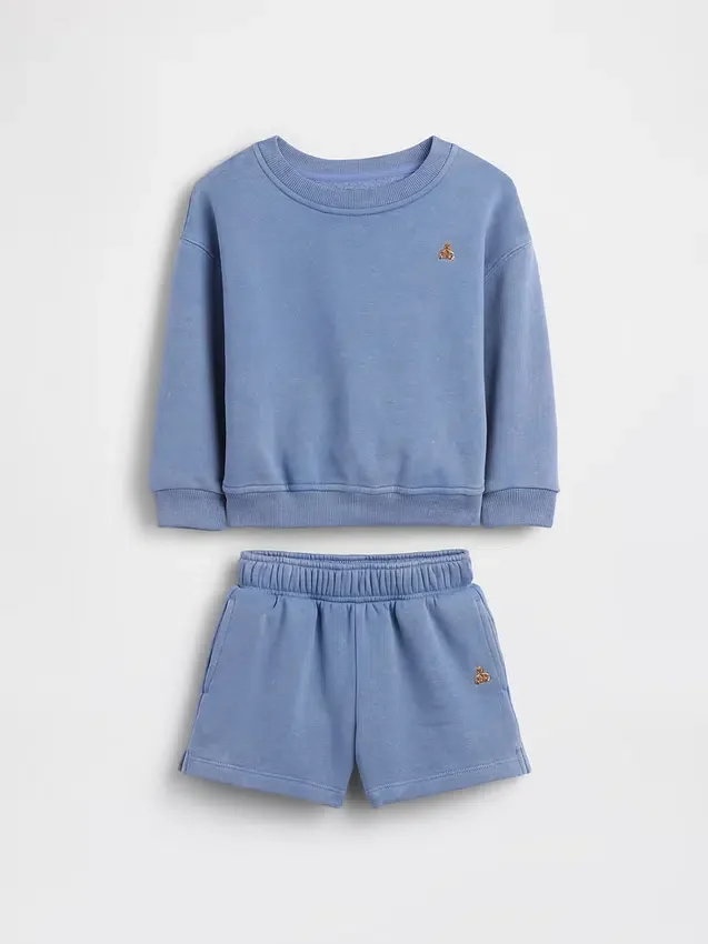 Set felpa e pantaloncini Vintagesoft per Neonato & Bebè