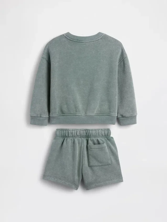 Set felpa e pantaloncini Vintagesoft per Neonato & Bebè