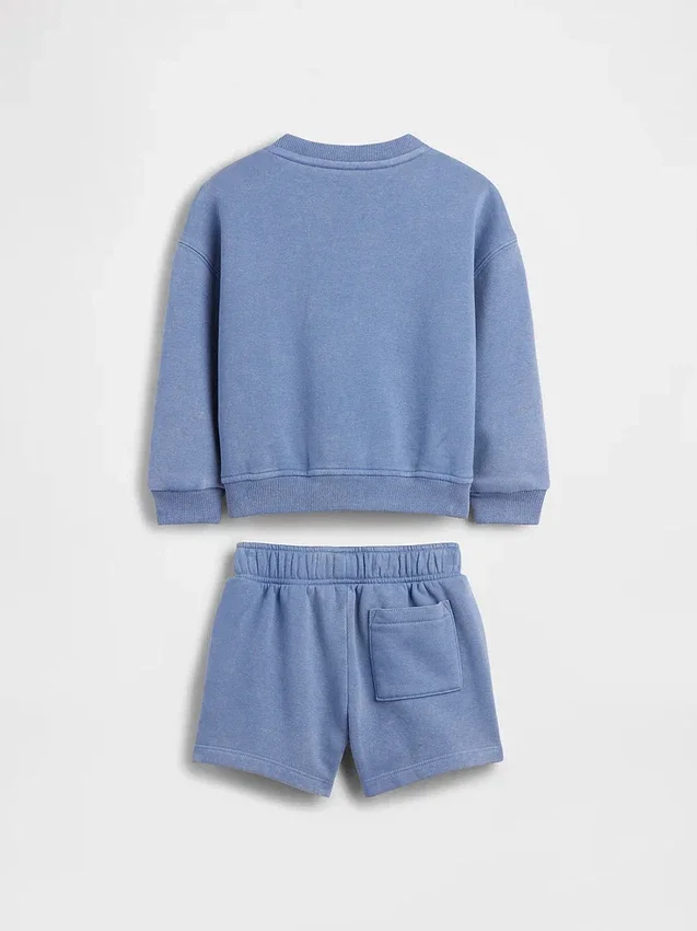 Set felpa e pantaloncini Vintagesoft per Neonato & Bebè