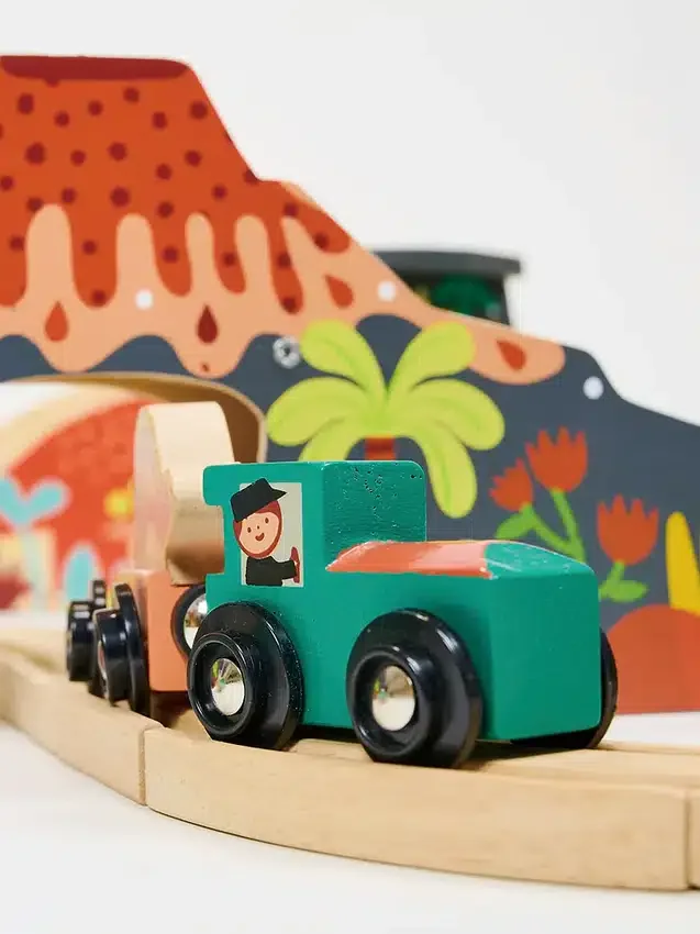 Set ferroviario "Lost World" a tema dinosauri