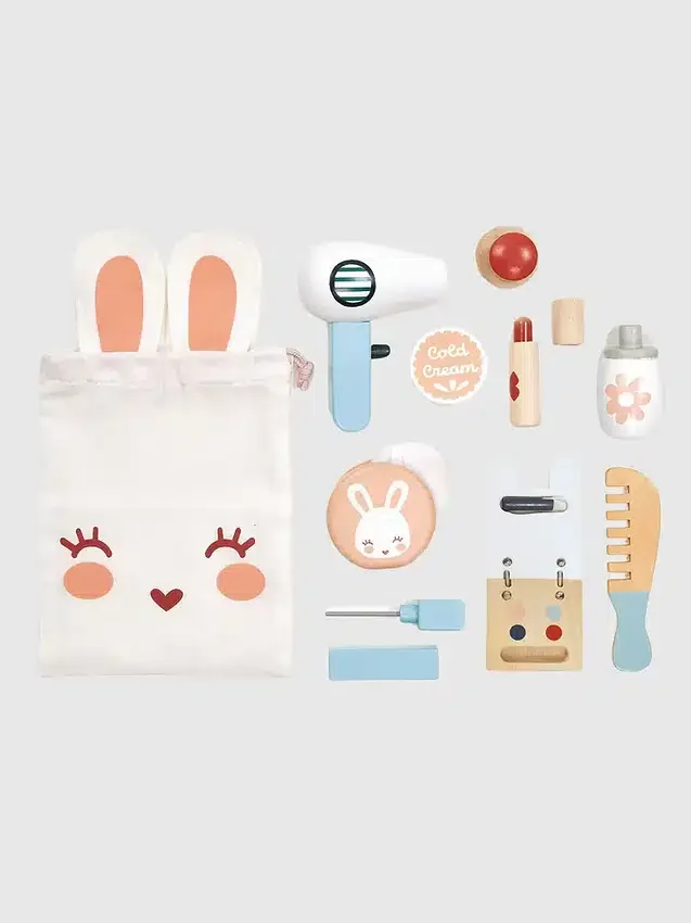 Set giocattolo da trucco con coniglietto per bambini piccoli