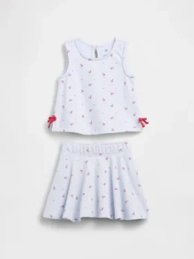 Set gonnellina con fiocco Vintagesoft per Neonato & Bebè