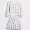 Set gonnellina-pantaloncino floreale Vintagesoft per Neonato & Bebè