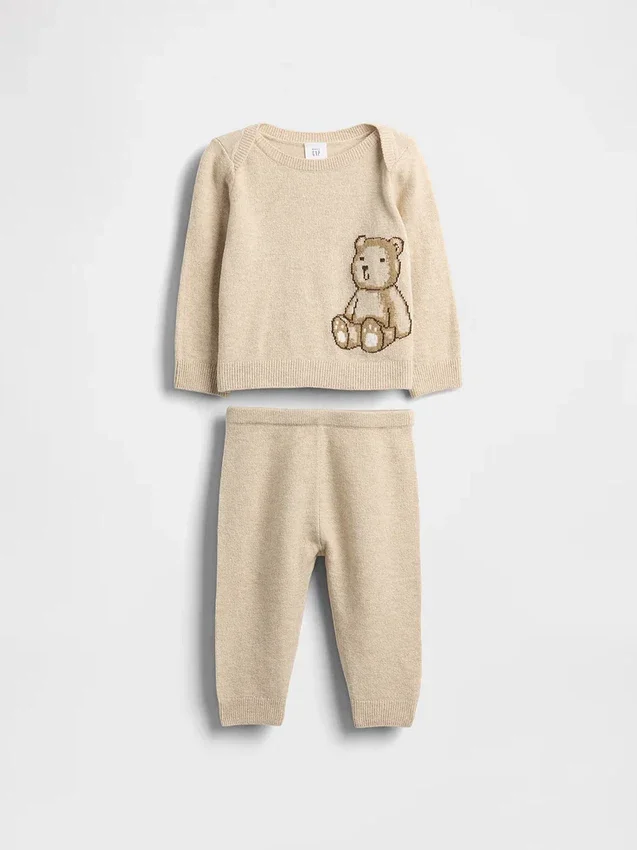 Set maglione per neonato CashSoft con orsetto Brannan