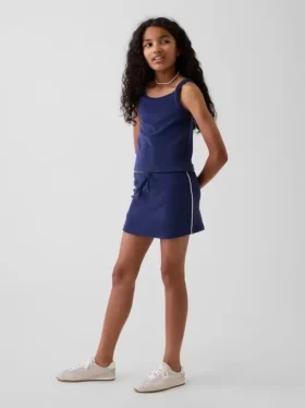 Set per bambini con gonnellina-pantaloncino in spugna