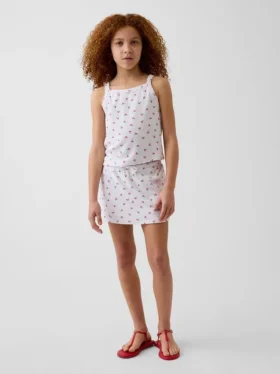 Set per bambini con gonnellina-pantaloncino in spugna