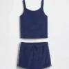 Set per bambini con gonnellina-pantaloncino in spugna