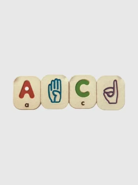 Set per l’apprendimento della lingua dei segni con l’alfabeto