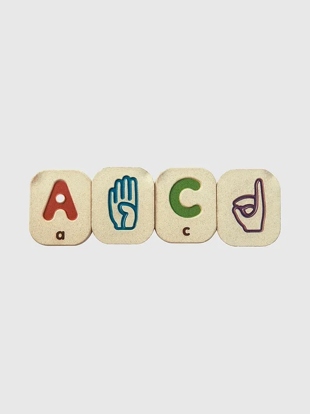 Set per l’apprendimento della lingua dei segni con l’alfabeto