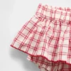 Set per neonati composto da canotta con orsetto Brannan e gonnellina-pantaloncino a quadri