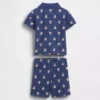 Set per neonati con polo in piqué con orsetto Brannan