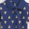Set per neonati con polo in piqué con orsetto Brannan