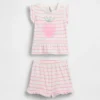 Set per neonati con volant a tema fragola