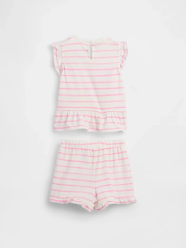 Set per neonati con volant a tema fragola