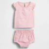 Set per neonati con volant floreali
