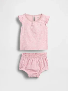 Set per neonati con volant floreali