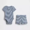 Set per neonati “Grow-With-Me” con pantaloncini a costine sottili