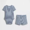 Set per neonati “Grow-With-Me” con pantaloncini a costine sottili