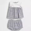 Set per neonati in cotone biologico stile marinaro