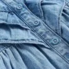 Set per neonati in denim con volant