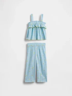 Set per neonato & bebè a quadretti giallo limone