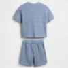 Set per neonato & bebè a righe testurizzate