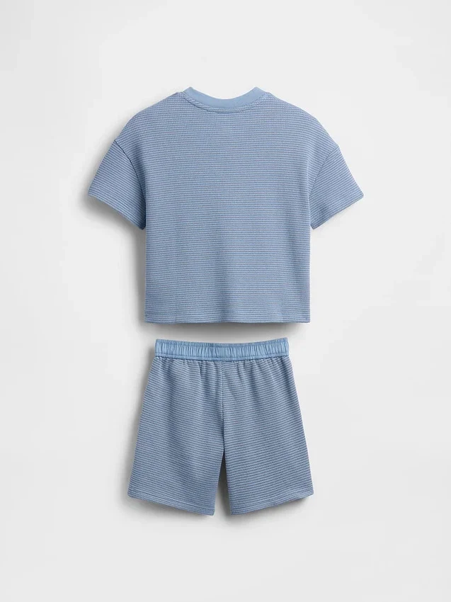 Set per neonato & bebè a righe testurizzate