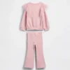 Set per neonato & bebè composto da felpa in tulle e leggings svasati a costine