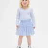 Set per neonato & bebè in maglia a costine e tulle