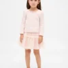 Set per neonato & bebè in maglia a costine e tulle