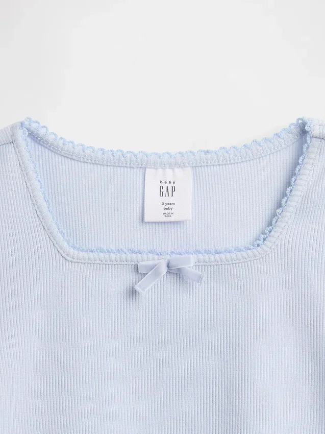 Set per neonato & bebè in maglia a costine e tulle