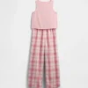 Set pigiama canotta riciclata per bambini