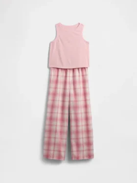 Set pigiama canotta riciclata per bambini