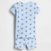 Set pigiama con pantaloncini in cotone biologico spazzolato Brannan Bear per neonato & bebè