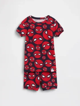 Set pigiama con pantaloncini in cotone biologico spazzolato Marvel per Neonato & Bebè