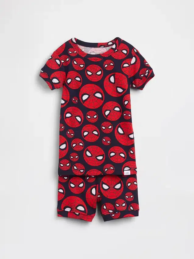 Set pigiama con pantaloncini in cotone biologico spazzolato Marvel per Neonato & Bebè