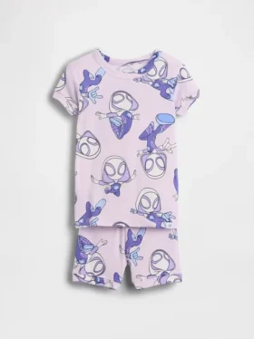 Set pigiama con pantaloncini in cotone biologico spazzolato Marvel per Neonato & Bebè