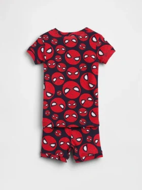 Set pigiama con pantaloncini in cotone biologico spazzolato Marvel per Neonato & Bebè