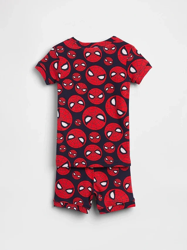 Set pigiama con pantaloncini in cotone biologico spazzolato Marvel per Neonato & Bebè