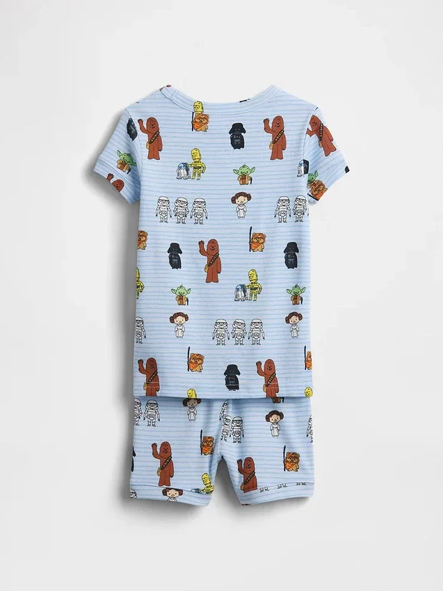 Set pigiama con pantaloncini in cotone biologico spazzolato Star Wars per Neonato & Bebè