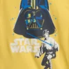 Set pigiama con pantaloncini per bambini Star Wars in cotone biologico spazzolato