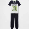 Set pigiama da bambino con pantaloni jogger riciclati