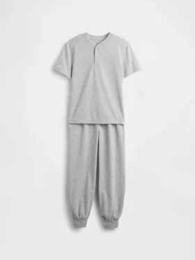 Set pigiama da bambino con pantaloni jogger riciclati