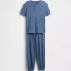 Set pigiama da bambino con pantaloni jogger riciclati