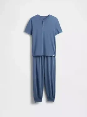 Set pigiama da bambino con pantaloni jogger riciclati