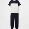 Set pigiama da bambino con pantaloni jogger riciclati