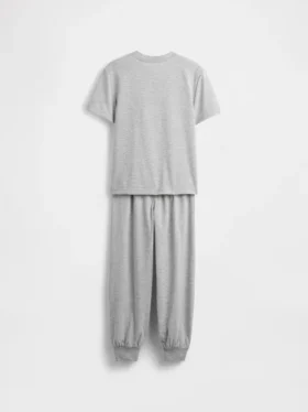 Set pigiama da bambino con pantaloni jogger riciclati