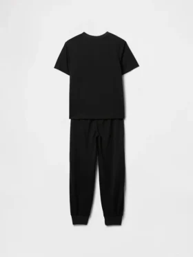 Set pigiama da bambino con pantaloni jogger riciclati